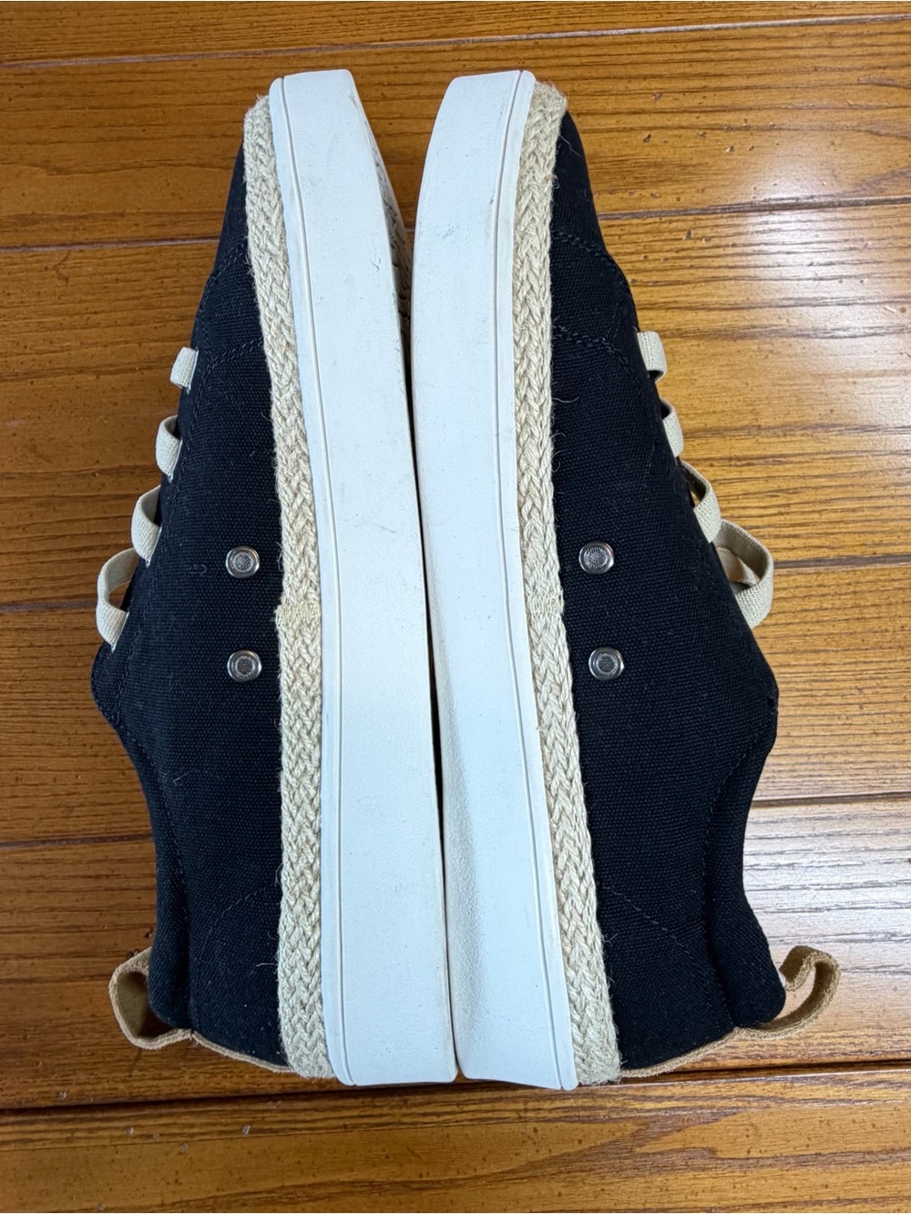 Spenco Men’s Black Canvas Espadrille Sneakers – Size 12 D 🖤 - Picture 3 of 9